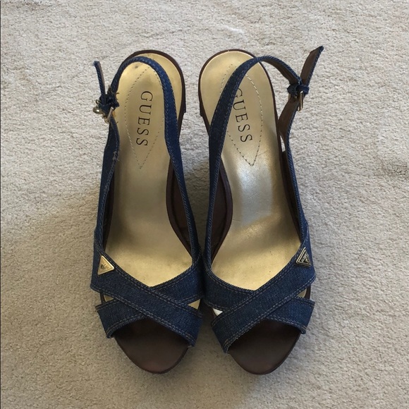 Guess denim sandals 91/2. - Picture 3 of 6